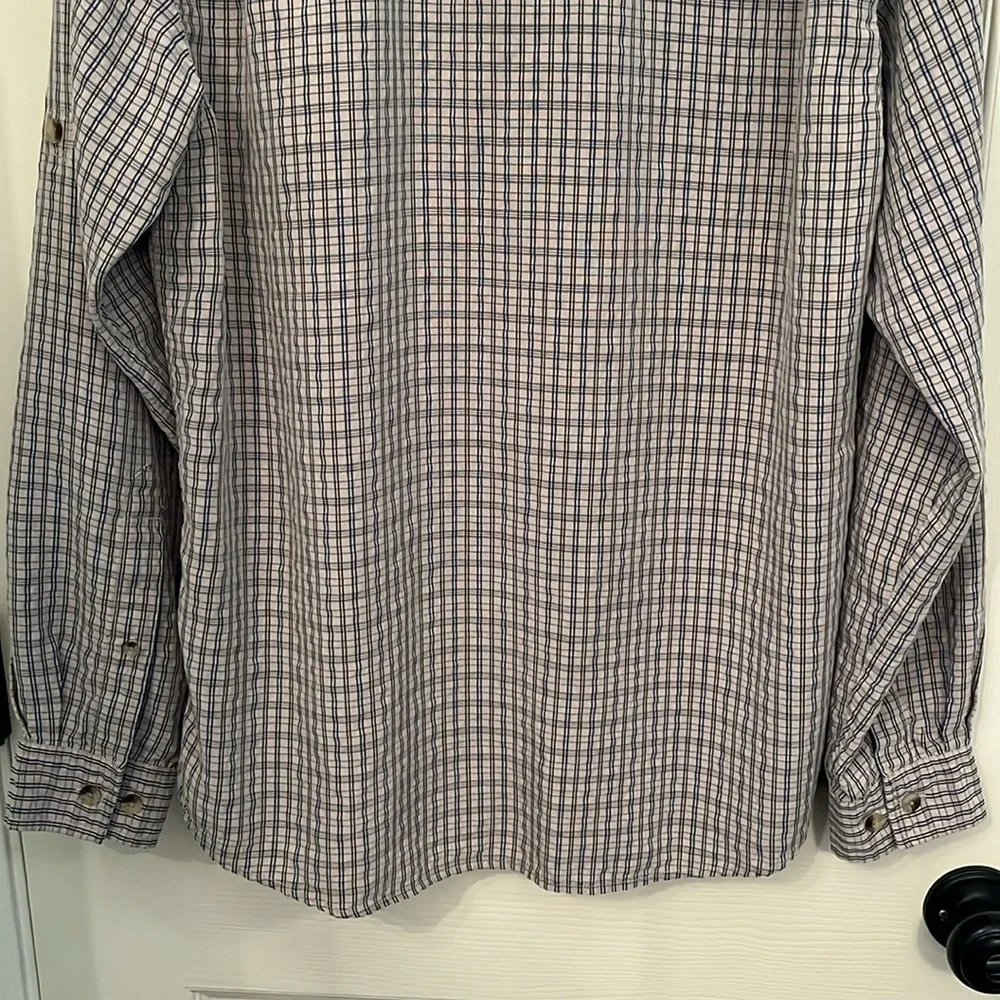The North Face Men's Plaid Long Sleeve Button Down‎ Shirt Size Medium